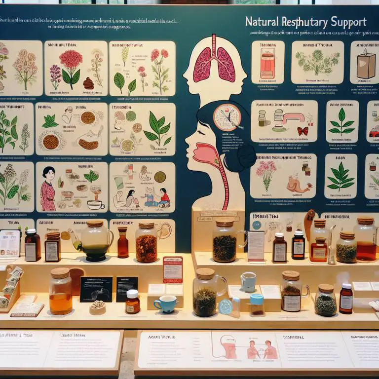 A thoughtful comparison setup of herbal teas and asthma treatments, inviting exploration of natural respiratory support options.