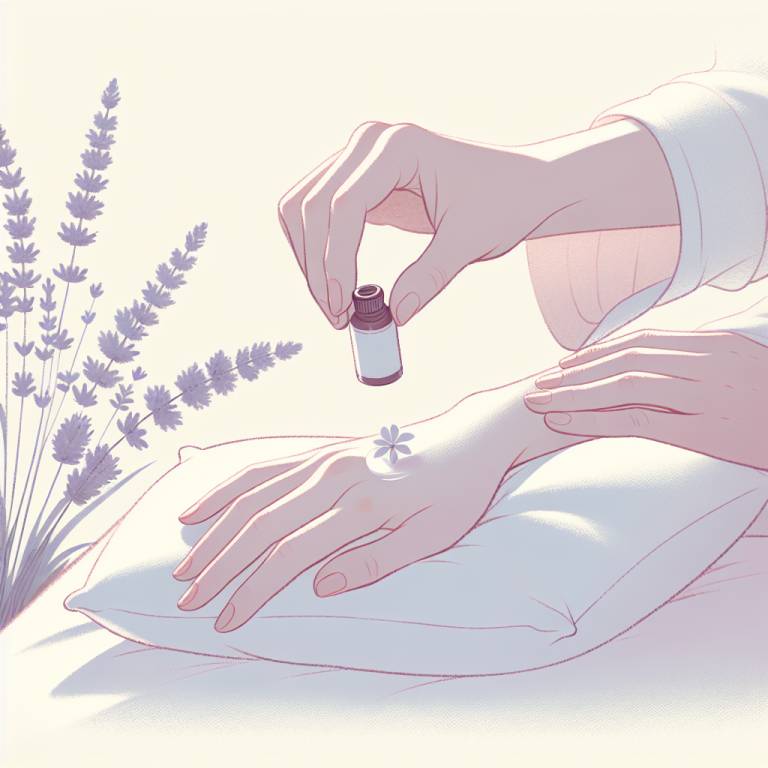 A calming image of lavender oil being applied to pillowcases and wrists, showcasing its benefits for asthma sufferers.
